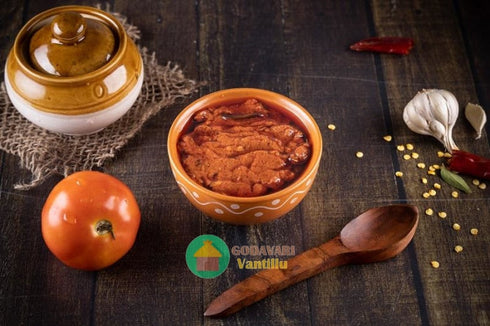Godavari Vantillu Andhra Tomato Pickle | Tomato Pachadi